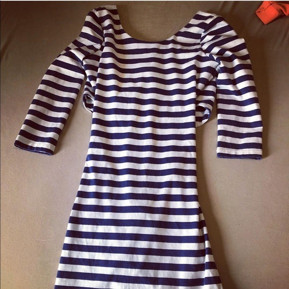 Pacsun striped open back dress - Picture 4 of 4